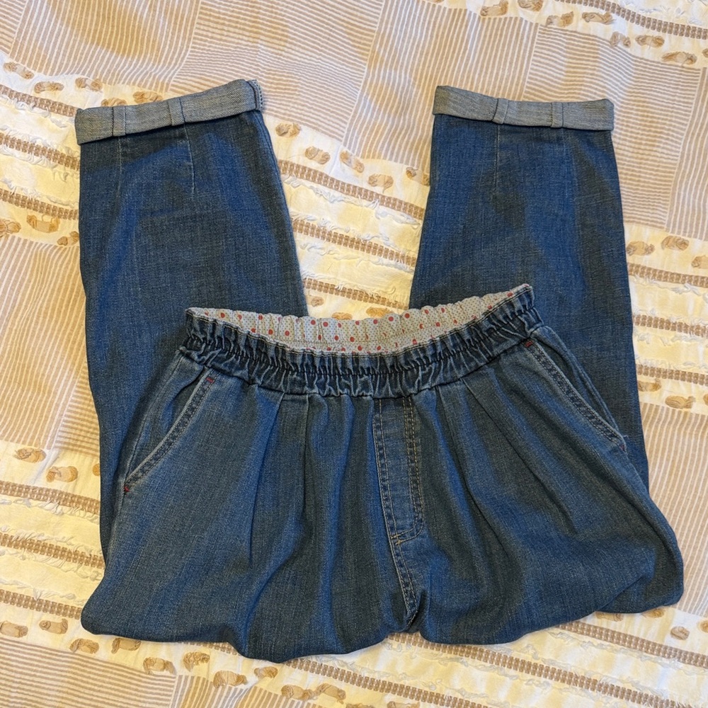 Vintage Women's Blue Tappered Jeans